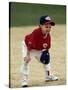 Young Boyat Short Stop During a Tee Ball Game-null-Stretched Canvas