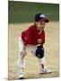 Young Boyat Short Stop During a Tee Ball Game-null-Mounted Photographic Print