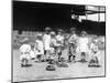 Young Boys and Girls on the Baseball Field Photograph-Lantern Press-Mounted Art Print