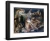 Young Boys Bathing on the River Beach-Armando Spadini-Framed Art Print