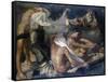 Young Boys Bathing on the River Beach-Armando Spadini-Framed Stretched Canvas