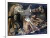 Young Boys Bathing on the River Beach-Armando Spadini-Framed Premium Giclee Print