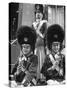 Young Boys Dressed Up as Tivoli Guards Resembling Nut Crackers, Enjoying Their Ice Creams-Carl Mydans-Stretched Canvas