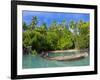 Young Boys Fishing in the Marovo Lagoon, Solomon Islands, Pacific-Michael Runkel-Framed Photographic Print