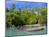 Young Boys Fishing in the Marovo Lagoon, Solomon Islands, Pacific-Michael Runkel-Mounted Photographic Print