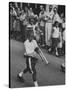 Young Boys Playing Trumpets in a Parade-Hank Walker-Stretched Canvas