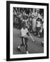 Young Boys Playing Trumpets in a Parade-Hank Walker-Framed Photographic Print