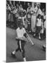 Young Boys Playing Trumpets in a Parade-Hank Walker-Mounted Photographic Print