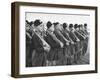 Young Boys Who are Members of a Fascist Group Posing in Uniform with Rifles-null-Framed Photographic Print