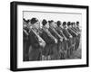 Young Boys Who are Members of a Fascist Group Posing in Uniform with Rifles-null-Framed Photographic Print