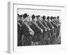 Young Boys Who are Members of a Fascist Group Posing in Uniform with Rifles-null-Framed Photographic Print