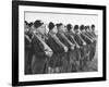 Young Boys Who are Members of a Fascist Group Posing in Uniform with Rifles-null-Framed Photographic Print