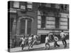 Young Boys with Sticks, Running Around While Playing a Street Game in Spanish Harlem-Ralph Morse-Stretched Canvas