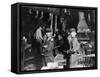 Young Boys Working at Midnight in Indiana Glassworks.-null-Framed Stretched Canvas