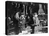 Young Boys Working at Midnight in Indiana Glassworks.-null-Stretched Canvas