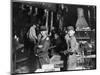 Young Boys Working at Midnight in Indiana Glassworks.-null-Mounted Photographic Print