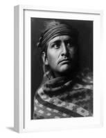Young Brave-Edward S^ Curtis-Framed Giclee Print