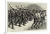 Young Brazil, Cadets Marching Through the Streets of Rio De Janeiro-null-Framed Giclee Print