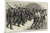 Young Brazil, Cadets Marching Through the Streets of Rio De Janeiro-null-Mounted Premium Giclee Print