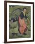 Young Breton Girl with a Jug, 1892 (Oil on Canvas)-Paul Serusier-Framed Giclee Print
