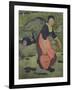 Young Breton Girl with a Jug, 1892 (Oil on Canvas)-Paul Serusier-Framed Giclee Print