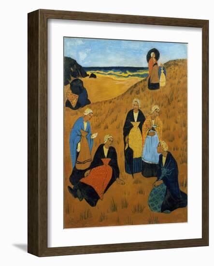 Young Breton Women Wearing Shawls, or the Girls of Douarnenez, 1895-Paul Serusier-Framed Giclee Print