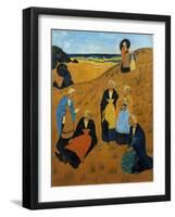 Young Breton Women Wearing Shawls, or the Girls of Douarnenez, 1895-Paul Serusier-Framed Giclee Print