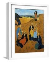 Young Breton Women Wearing Shawls, or the Girls of Douarnenez, 1895-Paul Serusier-Framed Giclee Print