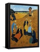 Young Breton Women Wearing Shawls, or the Girls of Douarnenez, 1895-Paul Serusier-Framed Stretched Canvas
