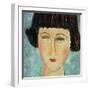 Young Brunette, 1917-Amedeo Modigliani-Framed Giclee Print