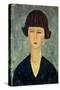 Young Brunette, 1917-Amedeo Modigliani-Stretched Canvas