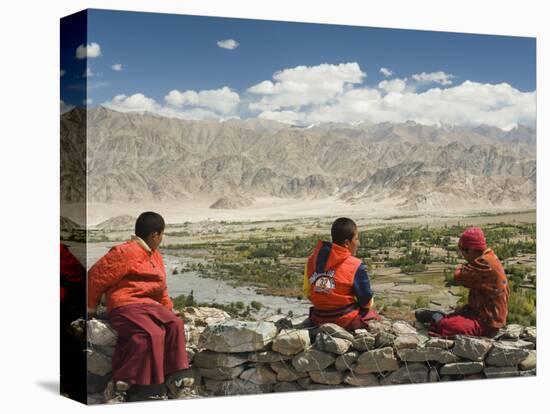 Young Buddhist Monks, Ladakh, Indian Himalaya, India-Jochen Schlenker-Stretched Canvas