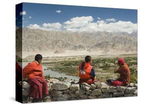 Young Buddhist Monks, Ladakh, Indian Himalaya, India-Jochen Schlenker-Stretched Canvas