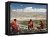 Young Buddhist Monks, Ladakh, Indian Himalaya, India-Jochen Schlenker-Framed Stretched Canvas