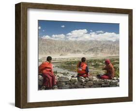 Young Buddhist Monks, Ladakh, Indian Himalaya, India-Jochen Schlenker-Framed Photographic Print