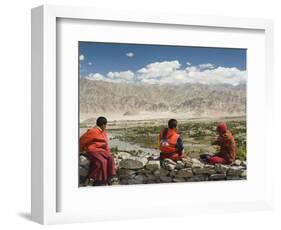 Young Buddhist Monks, Ladakh, Indian Himalaya, India-Jochen Schlenker-Framed Photographic Print