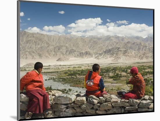 Young Buddhist Monks, Ladakh, Indian Himalaya, India-Jochen Schlenker-Mounted Photographic Print