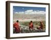 Young Buddhist Monks, Ladakh, Indian Himalaya, India-Jochen Schlenker-Framed Photographic Print