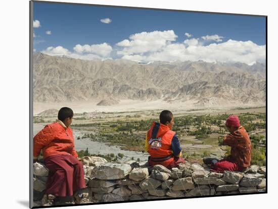 Young Buddhist Monks, Ladakh, Indian Himalaya, India-Jochen Schlenker-Mounted Photographic Print