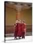 Young Buddhist Monks, Paro Dzong, Paro, Bhutan, Asia-Angelo Cavalli-Stretched Canvas