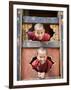 Young Buddhist Monks, Paro Dzong, Paro, Bhutan, Asia-Angelo Cavalli-Framed Photographic Print