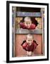 Young Buddhist Monks, Paro Dzong, Paro, Bhutan, Asia-Angelo Cavalli-Framed Photographic Print