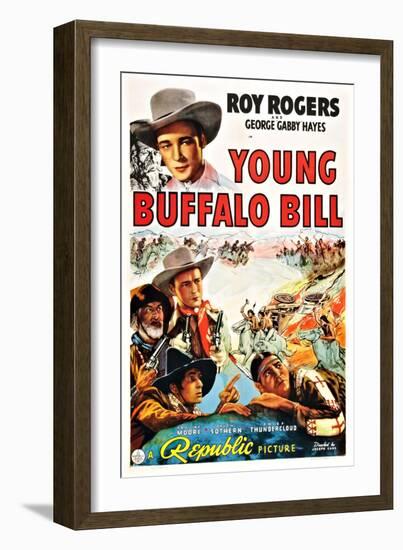 Young Buffalo Bill-null-Framed Art Print