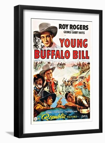 Young Buffalo Bill-null-Framed Art Print