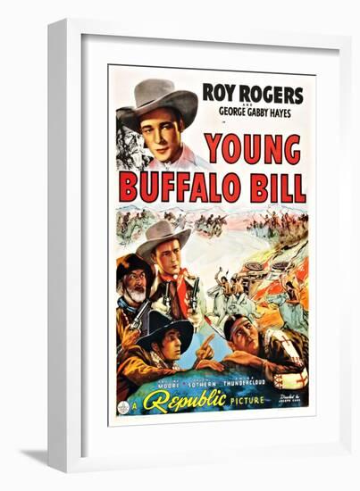 Young Buffalo Bill-null-Framed Art Print