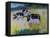 Young Bullocks in a Meadow, 1982-Brenda Brin Booker-Framed Stretched Canvas