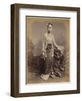 Young Burmese Girl, C.1875-Philip Adolphe Klier-Framed Giclee Print