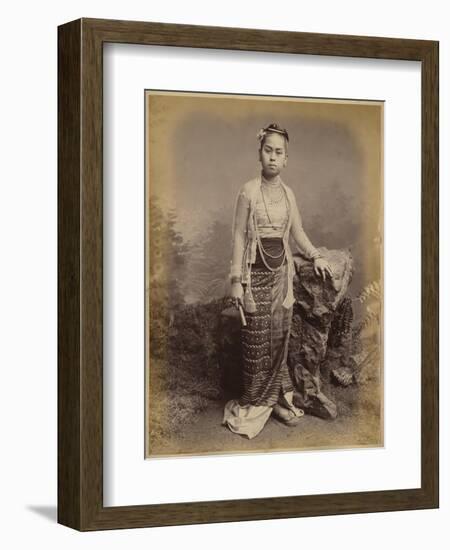 Young Burmese Girl, C.1875-Philip Adolphe Klier-Framed Giclee Print