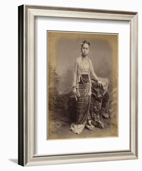Young Burmese Girl, C.1875-Philip Adolphe Klier-Framed Giclee Print