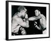 Young Cassius Clay Scores with a Left Against the Veteran Archie Moore in the First Round of the?-American Photographer-Framed Photographic Print